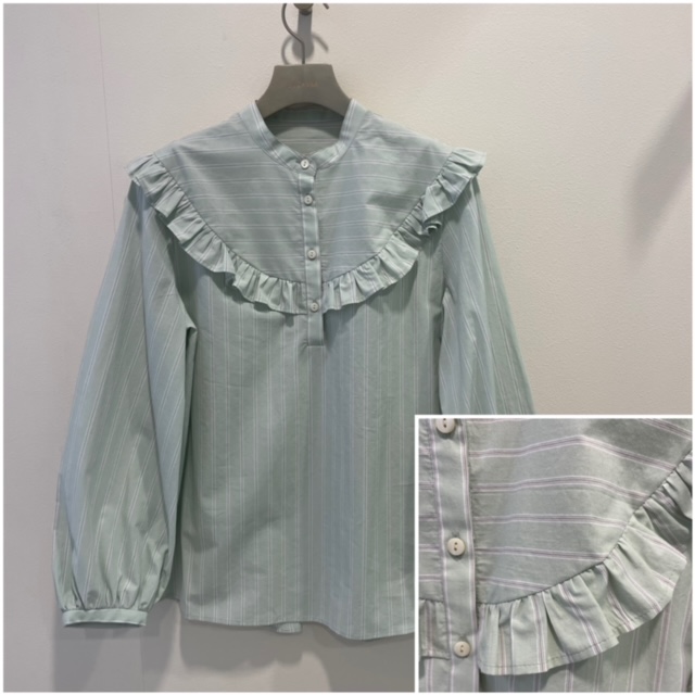 2022 Spring Summer 春夏 新商品 Luichantant   フリル blouse